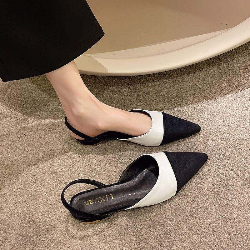 Close Type Pointed-Toe Mule