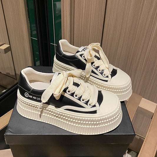 Women’s Casual Sneakers - Height Increasing/Black