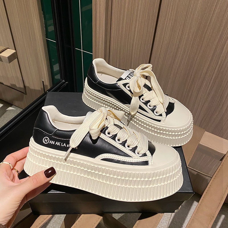 Women’s Casual Sneakers - Height Increasing/Black