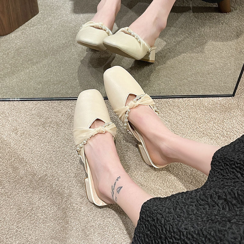 Women’s Closed-Toe Mules /Block Heel